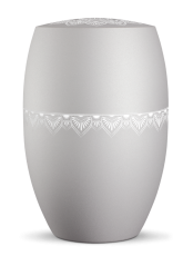 Ökologische Urne Mandala, silbergrau, Mandala Ökologische Urne Mandala, silbergrau, Mandala