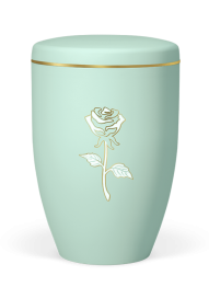 Ekologická urna Ariela, růže, motiv, zelená