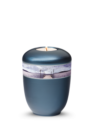 Keramická miniurna Amaris - Modrá/Molo