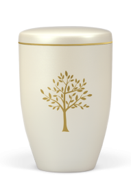 Ekologická urna Ariela, strom, bílá
