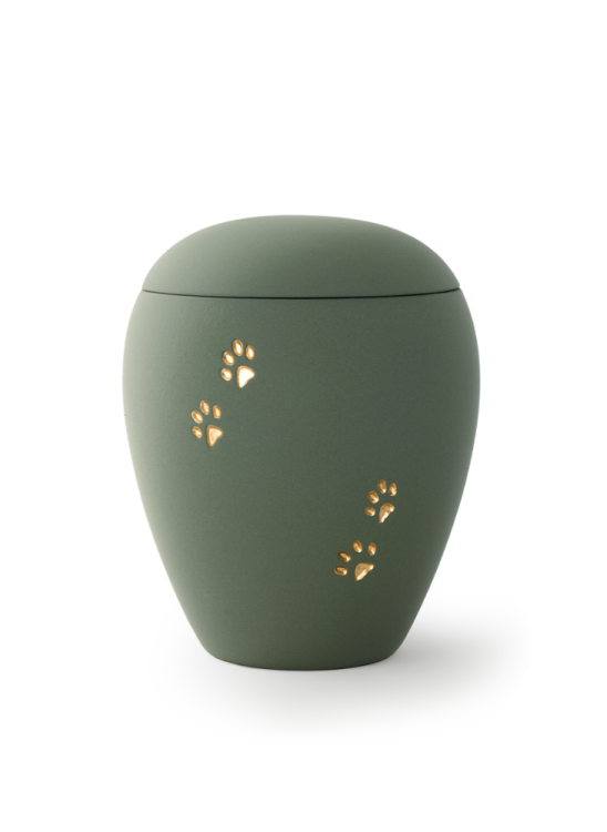 Zvířecí urna Siena Paws - Olivová 1,5l