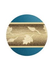 Ekologická urna Livorno, tyrkysová, ozdobný opasok