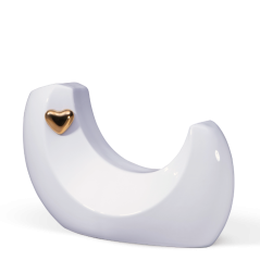 Urna ceramiczna Arcus – Biała/Złota