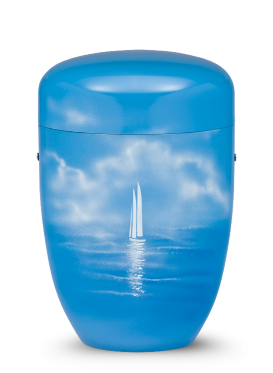 Metallurne Airbrush – Blau/Segelboot