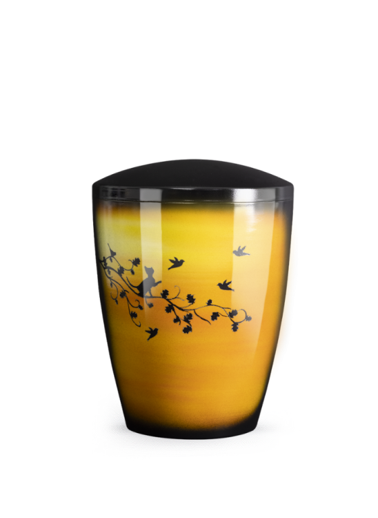 Zvieracia urna Airbrush, mačacia vetva 0,5l
