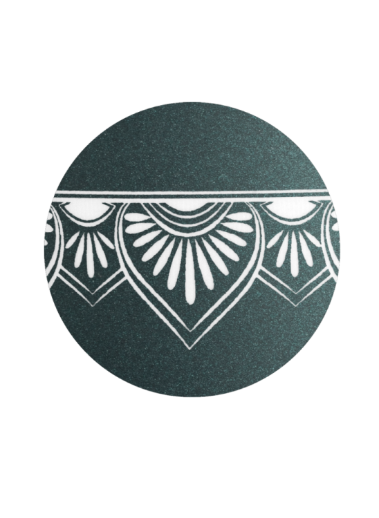 Ekologická urna Mandala, smaragdová, mandala - bok