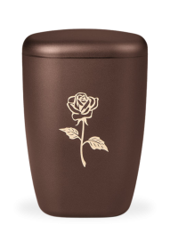 Ekologická urna Contura Růže, hnědá