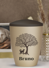 Zvířecí urna Natura - Pes a strom 2,8l