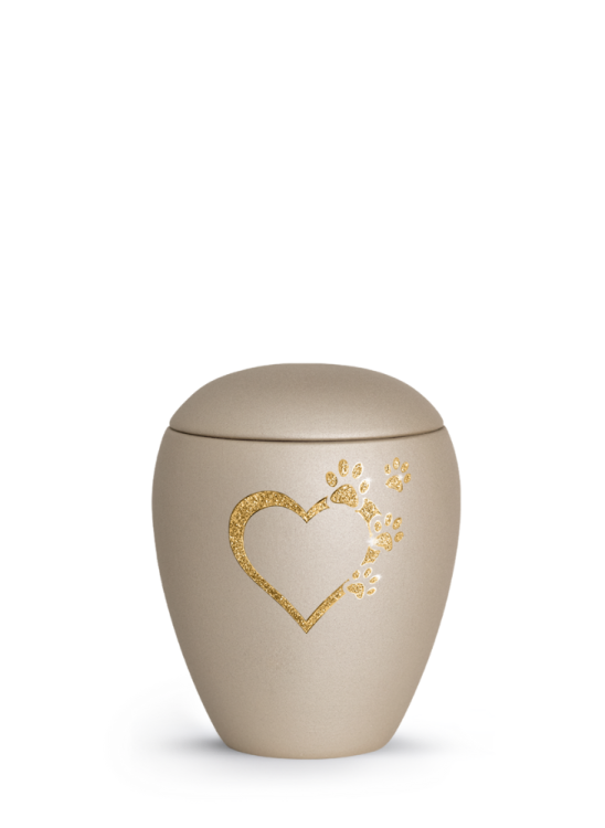Zvířecí urna Verona Heart - Champagne 0,5
