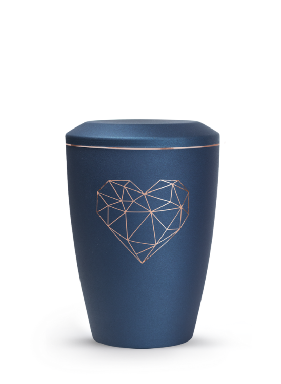 Zvířecí urna Karat Heart - Navy 1,5l