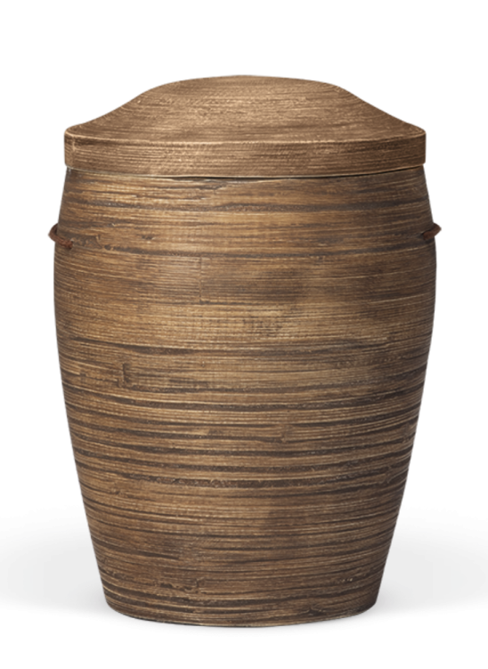 Dřevěná urna Bamboo, Hnědá