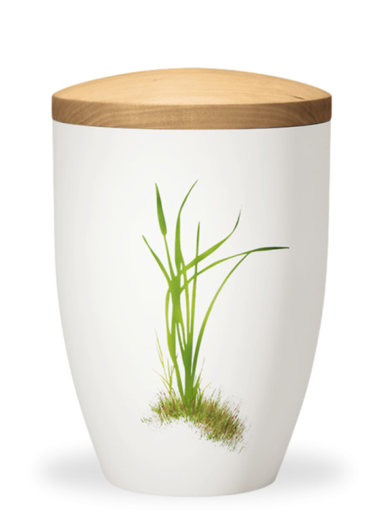 Ekologiczna urna Odyssey, kwiaty, drewno lipowe