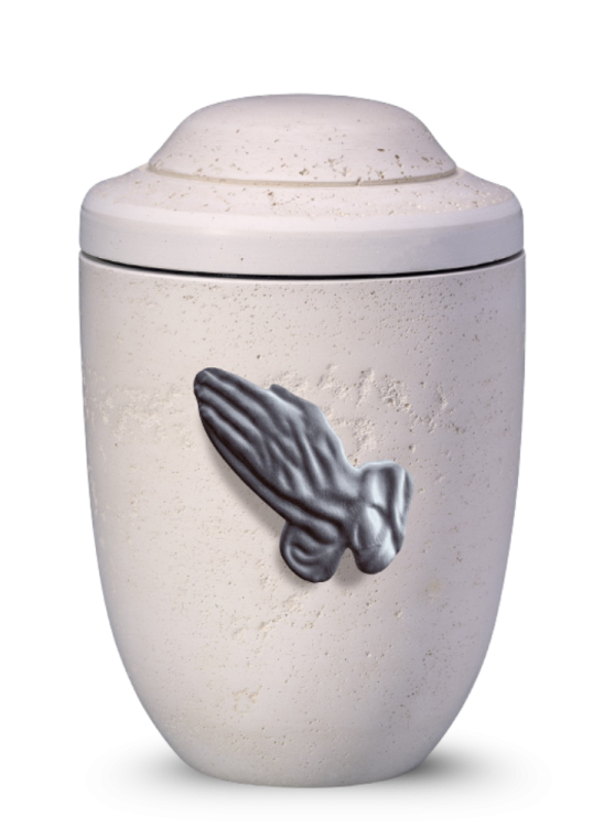 Ökologische Urne Dujura II – Beige/Gebet