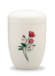 Kovová urna Amaris - Krémová/Ruža II