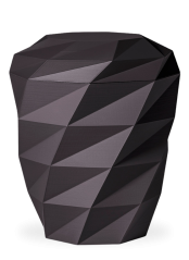 Ökologische Urne Polygon, anthrazit