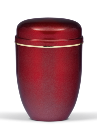 Kovová urna Perleť, červená