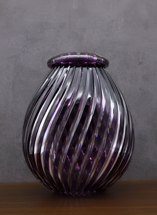 Křišťálová urna Zita - Ametyst 29 cm