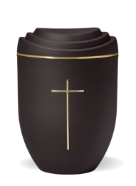 Ökologische Urne Scalerna - Kreuz/Antrazit