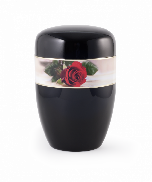 Kovová urna Red Rose (V48F)