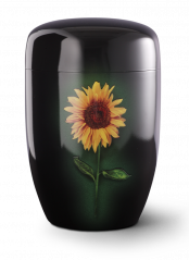 Kovová urna Fleur Noire, slunečnice