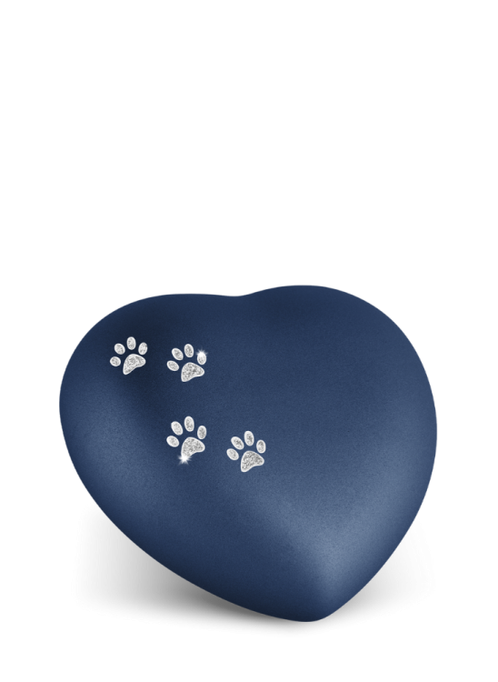 Zvířecí urna Herz Paws - Navy 0,5l