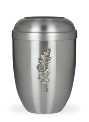 Metallurne Faith Silber, rosa Blume