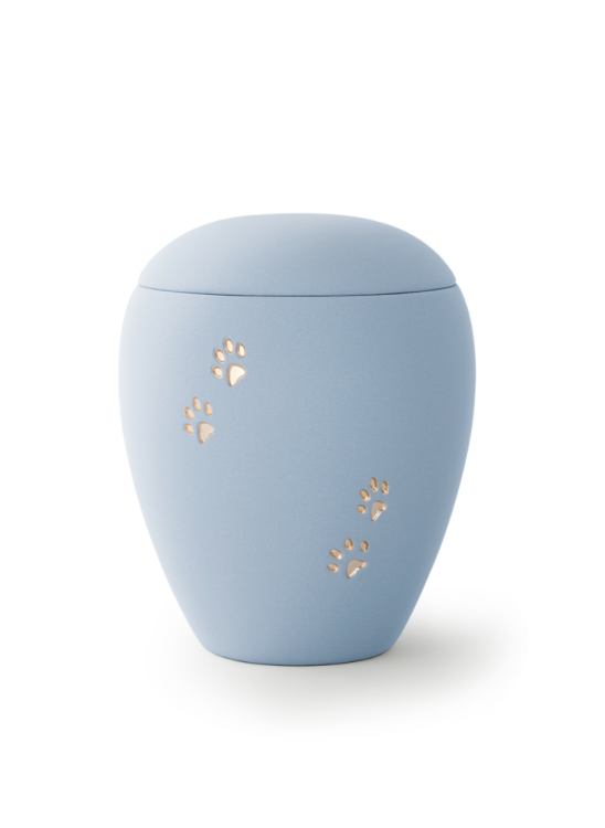 Zvířecí urna Siena Paws - Modrá 1,5l
