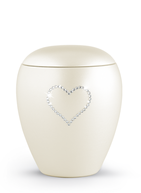 Zvířecí urna Crystal  Heart - Champagne 2,8l