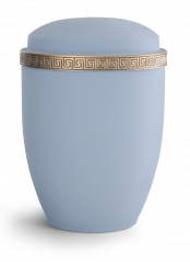 Kovová urna Athena, světle modrá