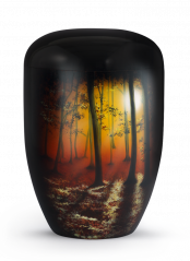Ekologická urna Airbrush, motiv, les, airbrush