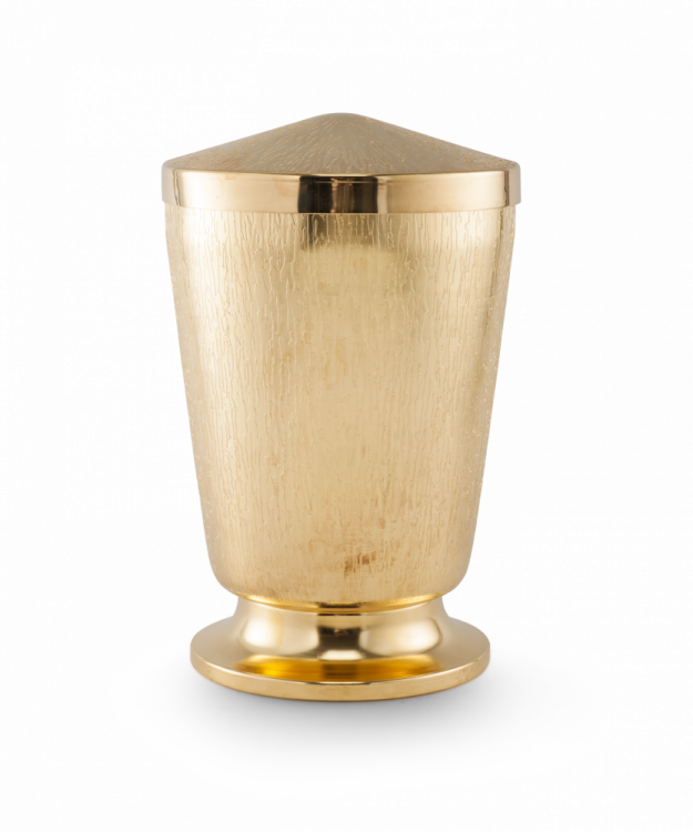 Kovová urna Amphora pozlacena 24-karátovým zlatem