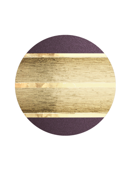 Ekologická urna Ouro, fialová, ozdobný pásek