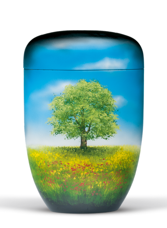 Ekologická urna Airbrush, strom na louce
