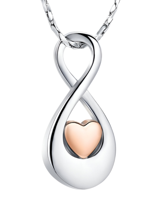 Přívěsek na popel Infinity, rose Gold