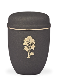 Kovová urna Faith Antracit, strom