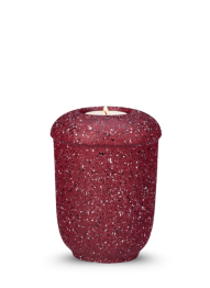 Keramik-Miniurne Nova – Weinrot