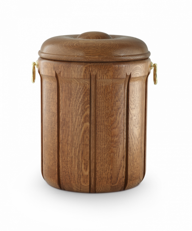 Dřevěná urna vyřezávaná