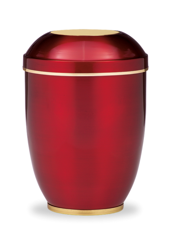 Kovová urna Amara, červená