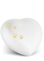 Zvířecí urna Herz Paws - Bílá 1,5l
