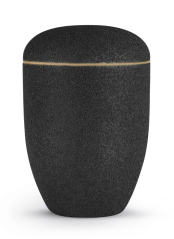Ekologická urna Sorra, čierna, písková, bavlněná sňůrka