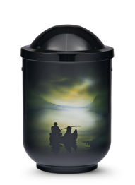 Kovová urna Aibrush - Rybář