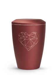 Zvířecí urna Karat Heart - Rubínová 2,8l
