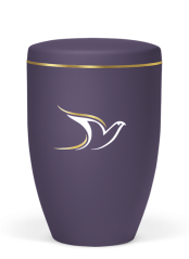 Ökologische Urne Taube II, violett