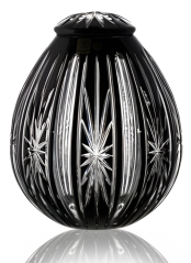 Křišťálová urna Spark - Černá 29 cm