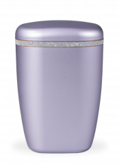 Ekologická urna Glitter, stříbrná, fialová