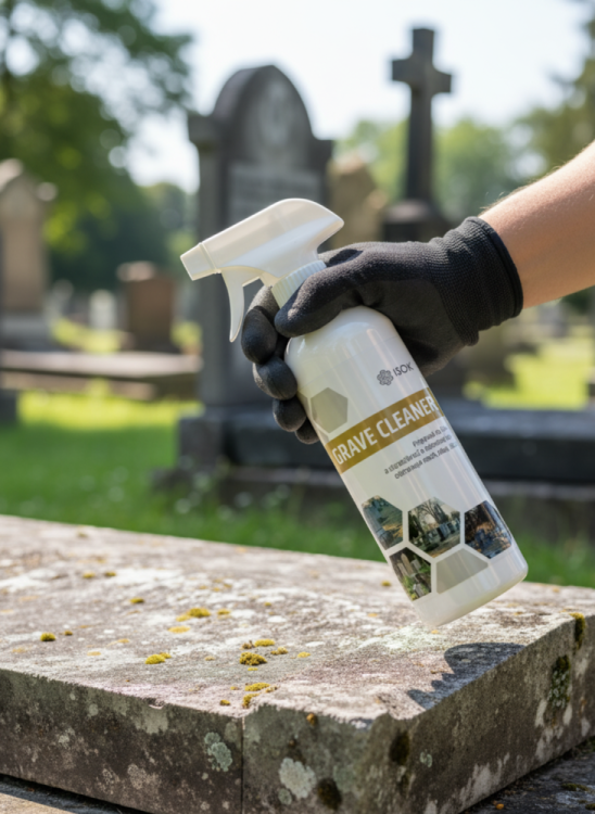 Profesionální ekologický čistič náhrobků a pomníků