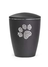 Zvířecí urna Elegance Paw, černá 2,8l