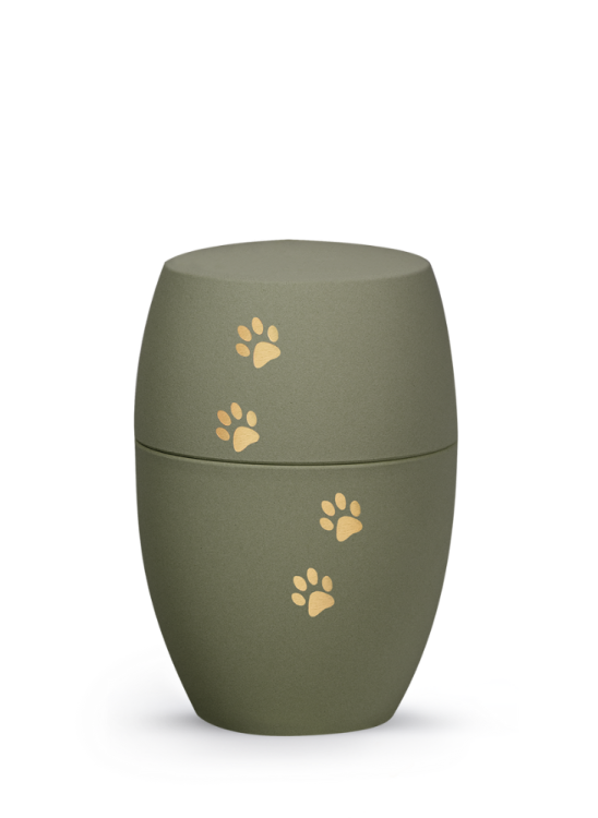 Urna ze zwierzętami Infinity Paws, oliwkowa