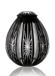 Křišťálová urna Spark - Černá 23 cm