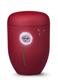 Ekologická urna Airbrush – červená/púpava